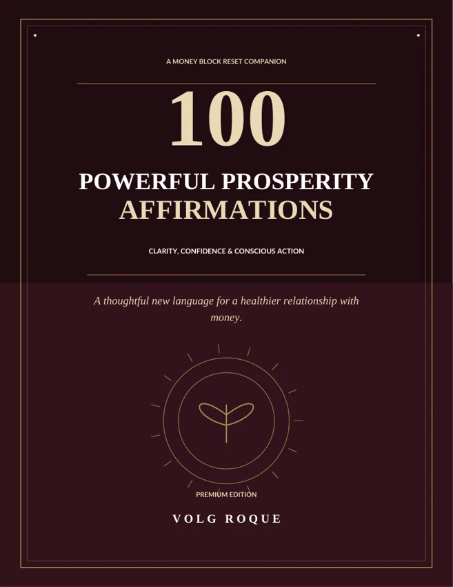 100 Powerful Prosperity Affirmations premium English cover